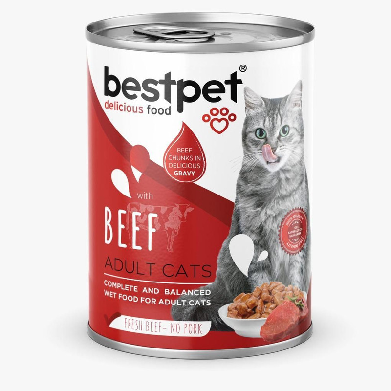 Bestpet Adult Cats Beef 400g