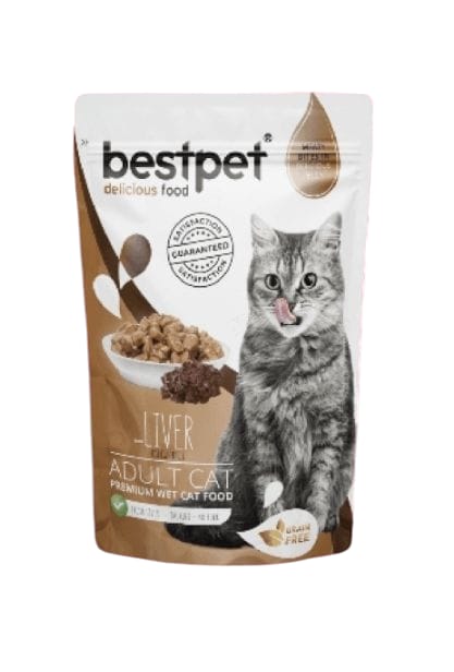 Bestpet Adult Cats Liver in Jelly 85g