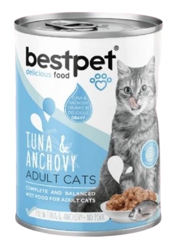 Bestpet Adult Cats Tuna & Anchovy 400g