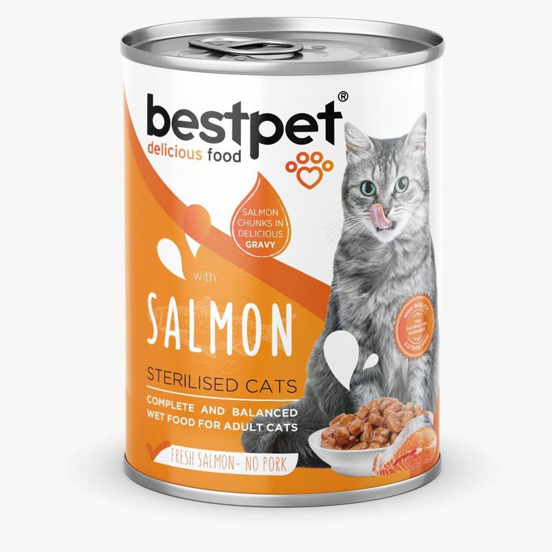 Bestpet Sterilised Cats Salmon 400g