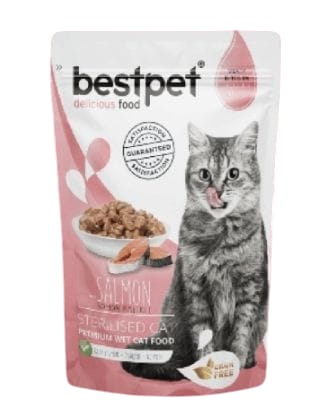 Bestpet Sterilised Cats Salmon in Jelly 85g