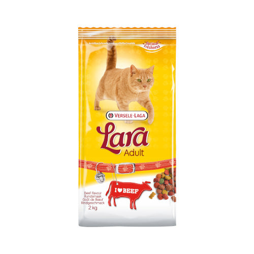 Versele Laga Lara Adult Dry Food for Cat Beef 2Kg