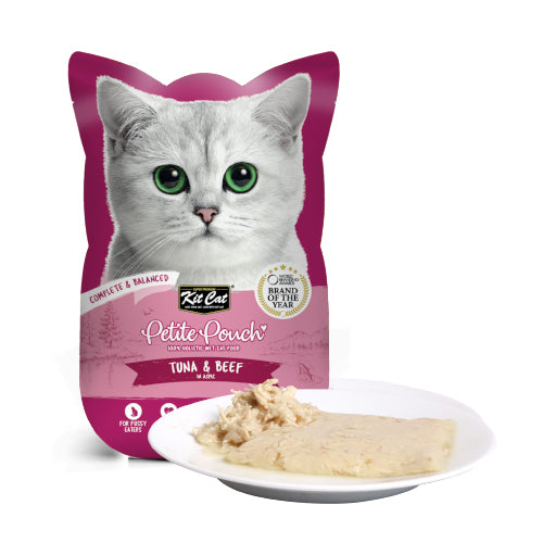 Kitcat Petite Pouch Complete Food-Tuna & Beef 70g