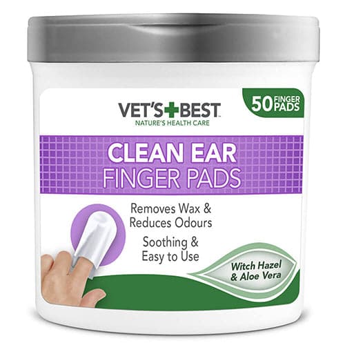 Vet's Best Ear Finger Wipes X50 Wipes Aloe Vera