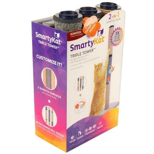 Smartykat Triple Tower Scratchers for Cats