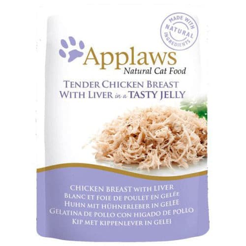 Applaws Cat Tender Chicken Breast with Liver 70g