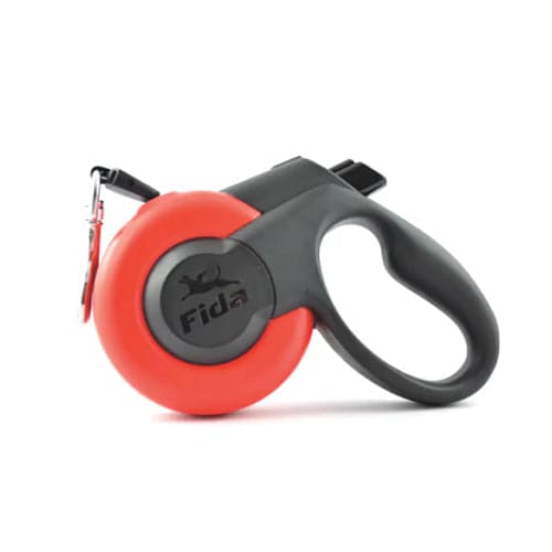 Fida M7+ Mars Extendable Leash Tape Xs Red 3M 12Kg