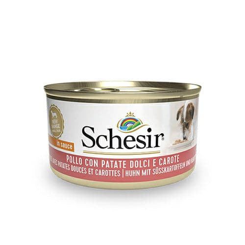 Schesir Dog in Sauce Chicken with Sweet Potatoes & Carrots 85g