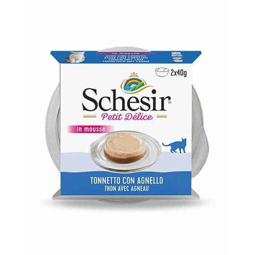 Schesir Petit Delic in Mousse Tuna with Lamb 2X40g