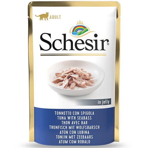 Schesir Cat Tuna with Bass Pouch 85g