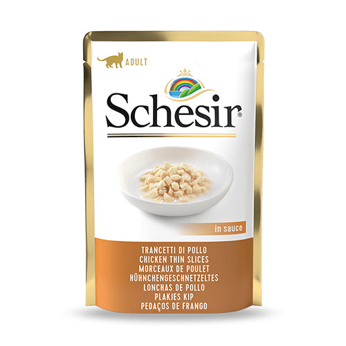 Schesir Cat Chicken Slices in Sauce Pouch 85g