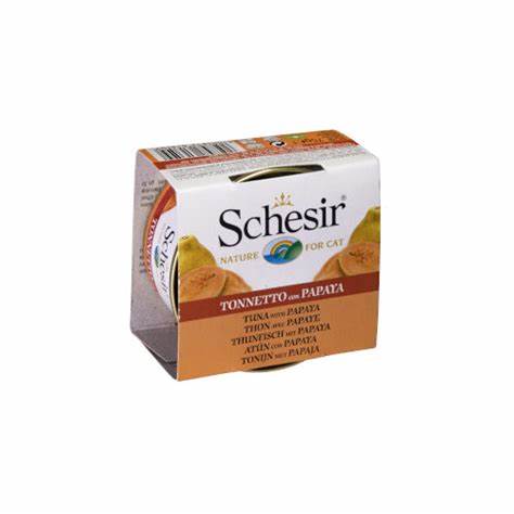 Schesir Cat Tuna with Papaya Fruit Can 75g