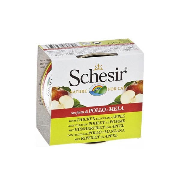 Schesir Cat Chicken with Apple Fruit Can 75g