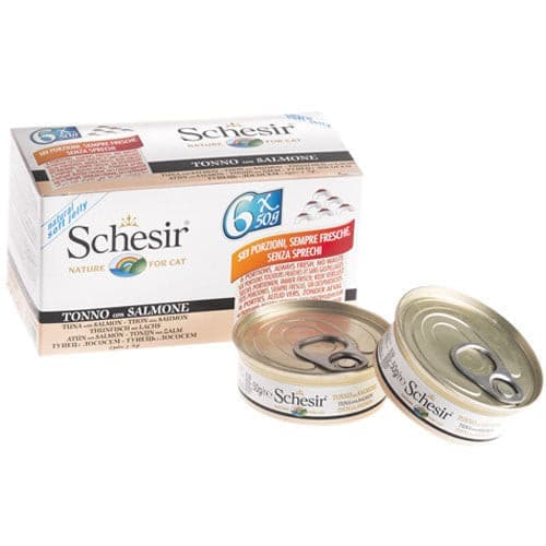 Schesir Cat Multipack Tuna with Salmon 6X50g