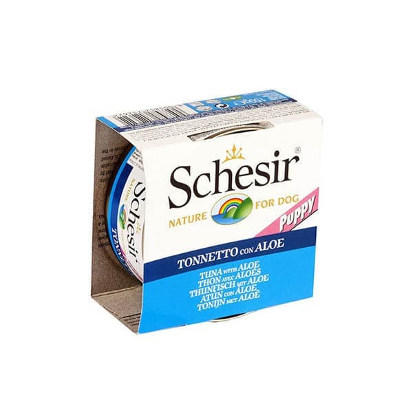 Schesir Puppy Tuna with Aloe Can 150g