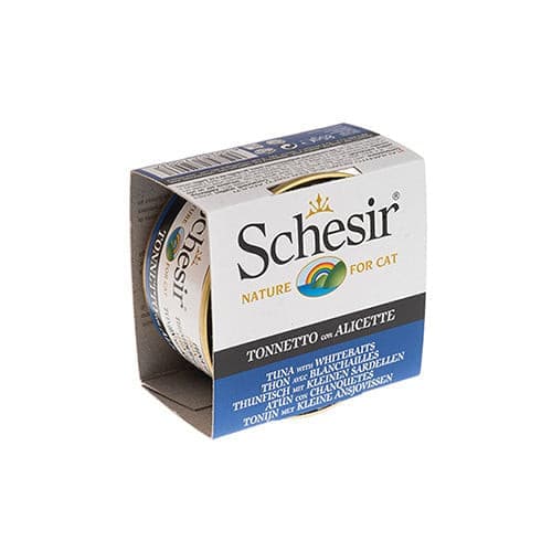 Schesir Cat Tuna with Whitebait Jelly Can 85g