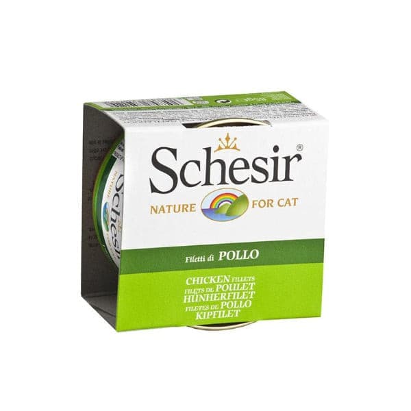 Schesir Cat Chicken Fillets Jelly Can 85g