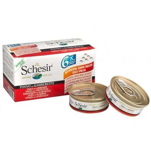 Schesir Cat Multipack Tuna with Shrimps in Jelly 6X50g