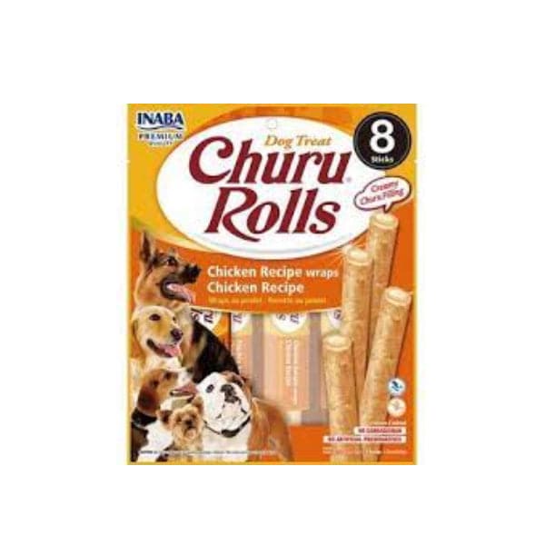 Inaba Churu Rolls Chicken with Chicken 8X12g