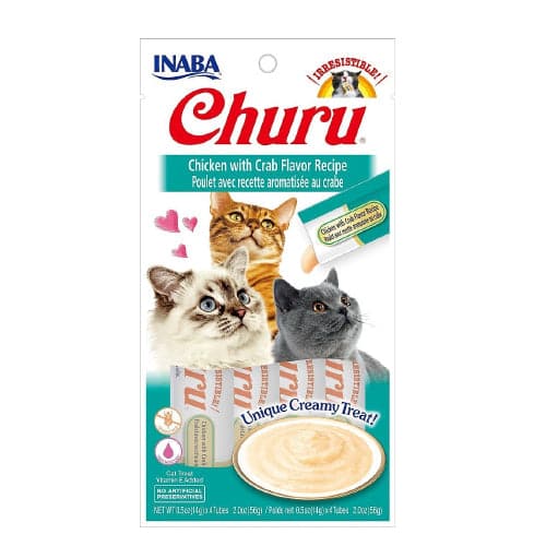 Inaba Churu Chicken with Crab Flavor 4X14g