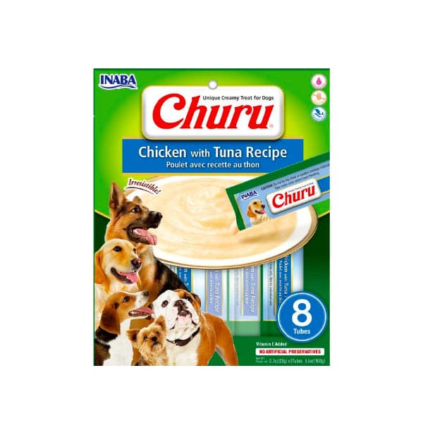 Inaba Churu Dog Chicken with Tuna 8X20g