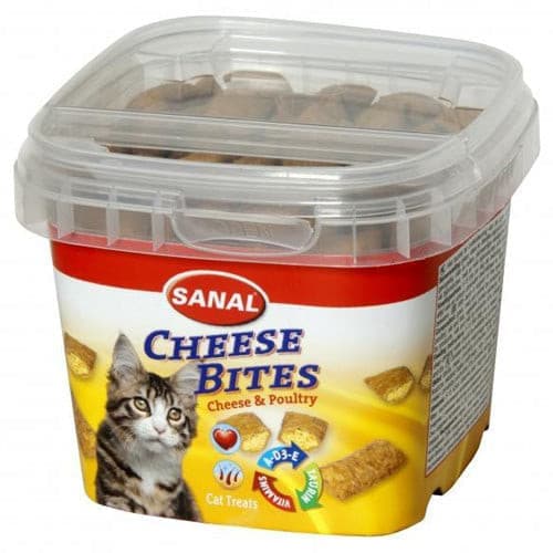 Sanal Cheese Bites in Cup with Chicken for Cats 75g