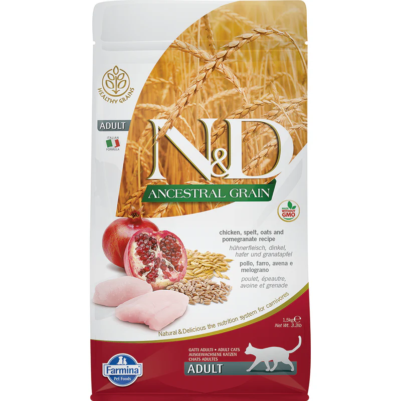 Farmina Dry Food N&D Anc Grain Cat Chicken & Pomegrante Adult 