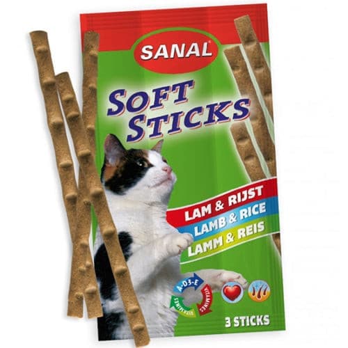 Sanal Lamb Soft Sticks for Cats 3X15g