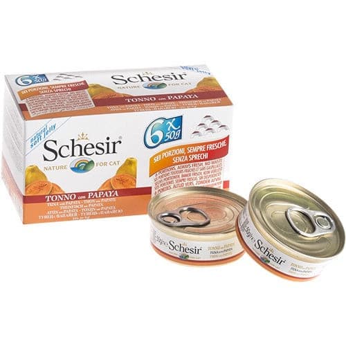 Schesir Cat Multipack Tuna with Papaya 6X50g