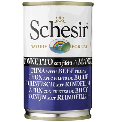 Schesir Cat Tuna with Beef Can 140g