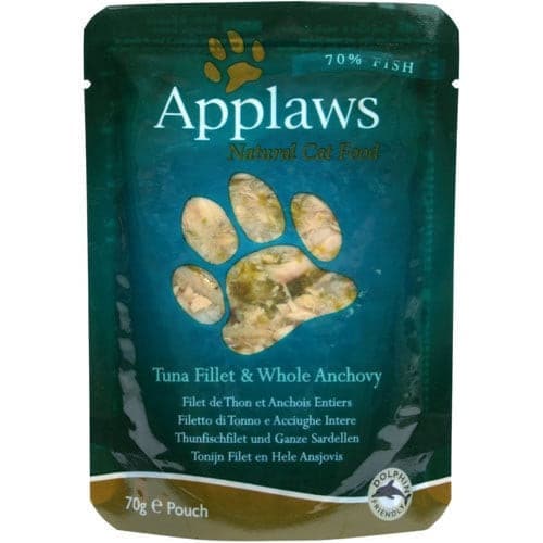 Applaws Cat Pouch Tuna with Anchovy in Broth 70g