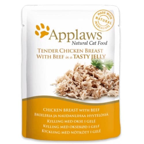 Applaws Cat Pouch Tender Chicken Breast with Beef 70g