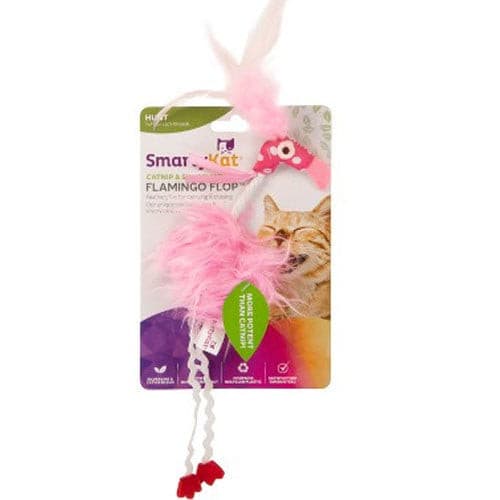 Smartykat Flamingo Flop Toy for Cats