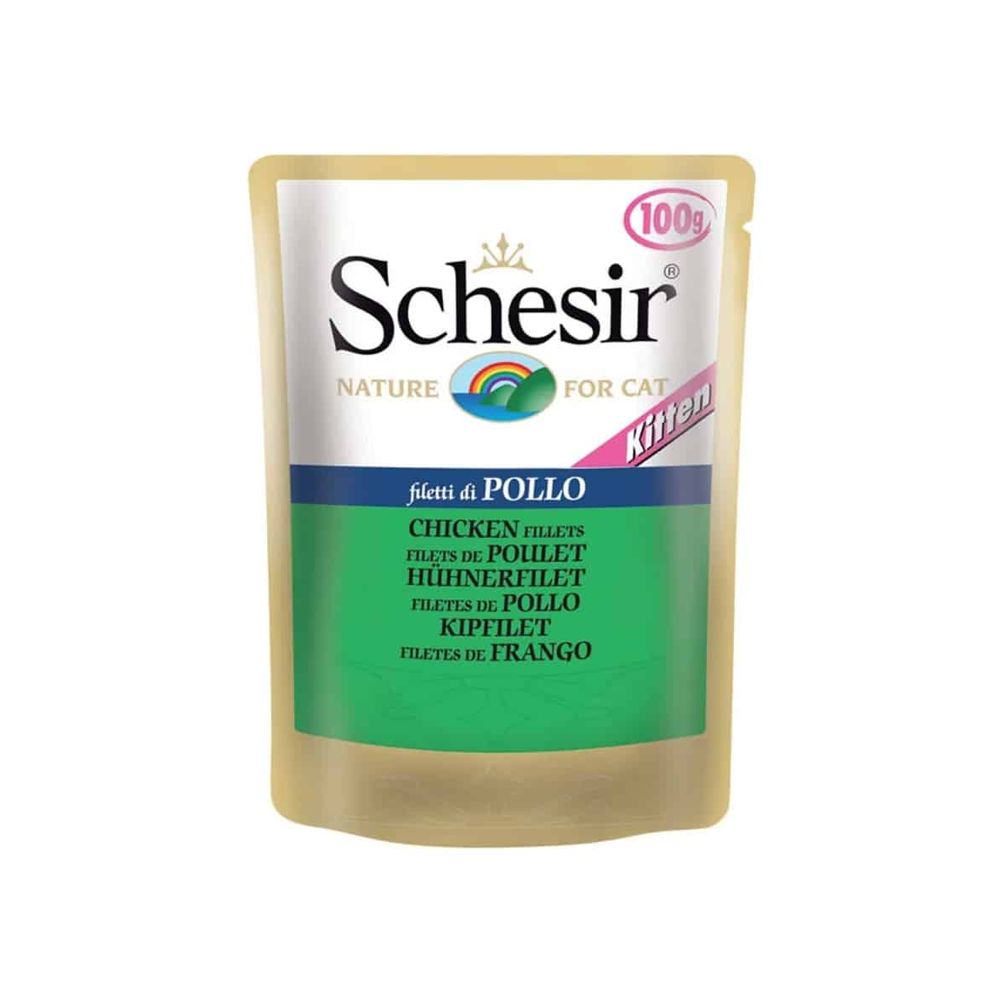 Schesir Kitten Chicken Fillets Pouch 100g