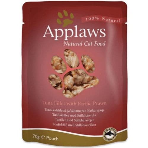 Applaws Cat Pouch Tuna with Prawn in Broth 70g