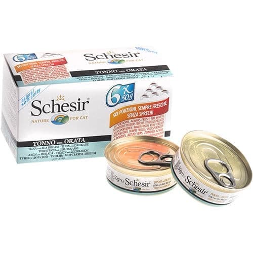 Schesir Cat Multipack Tuna with Seabream 6X50g