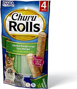 Inaba Churu Chicken Rolls Tuna 4X10g