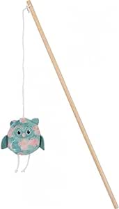 Zolux Ethicat Cat Toy Leave Owl Rod Toy