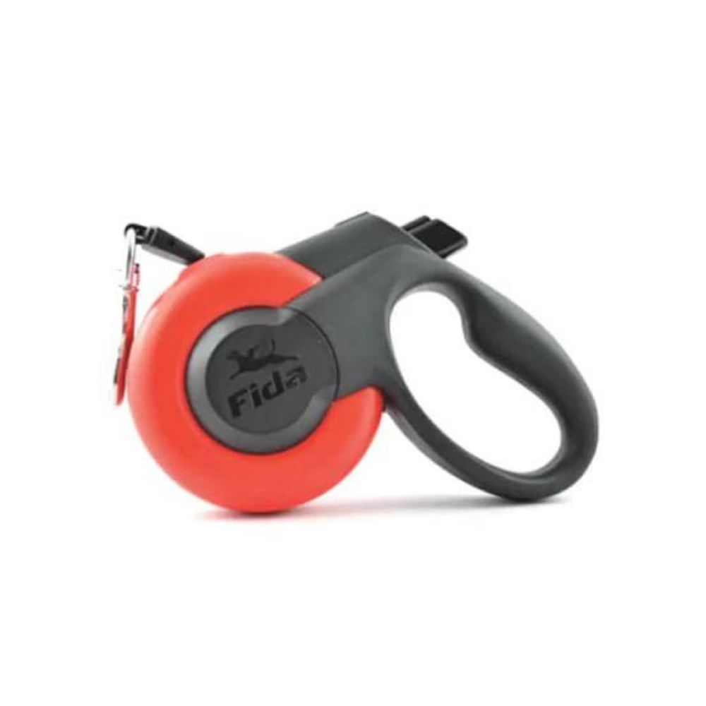 Fida M7+ Mars Extendable Leash Tape M Red 5M 25Kg