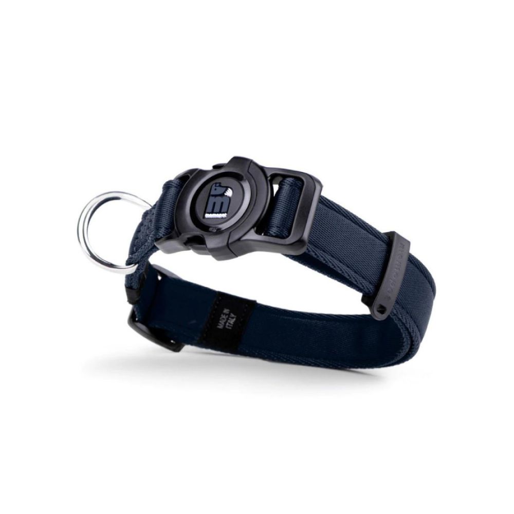 Mf Memopet Collar Poliestere Dark Blue L for Dogs