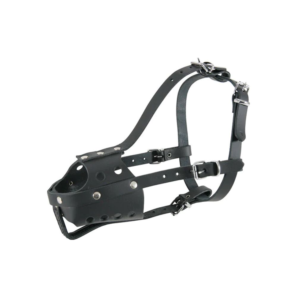 Zolux Black Leather Muzzle Size 5 