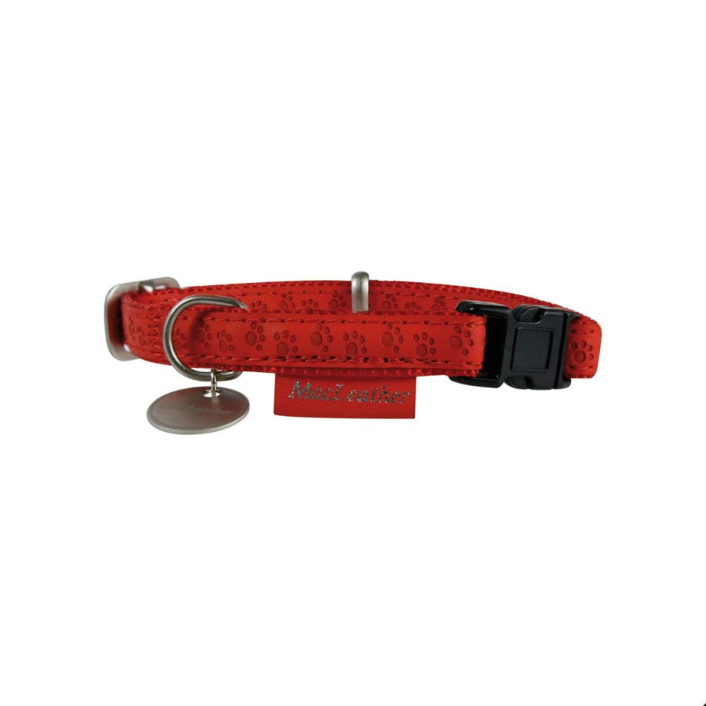 Zolux Macleather Adjustable Collar 20Mm - Red