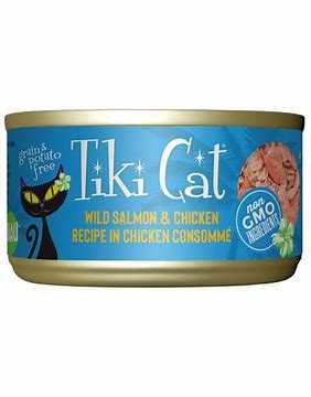 Tiki Cat Luau Salmon & Chicken Recipe in Chicken 80g