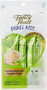 Purina Fancy Feast Puree Kiss -Chicken Puree with Pumpkin Flakes