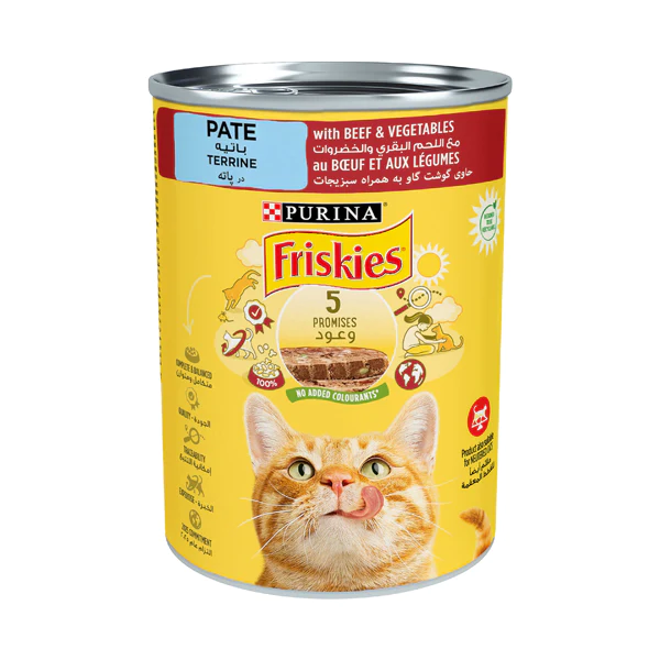 Friskies Beef & Vegetables Pate for Cats 400g