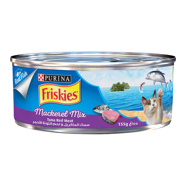 Purina Friskies Mackerel Feast & Tuna 155G