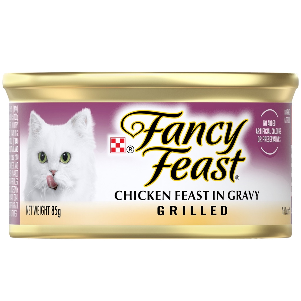 Purina Fancy Feast Grilled chicken Gourmet Wet Cat Food in Gravy 85g