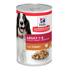 Hill's science plan adult dog wet food with turkey 370g