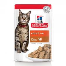 Hill’s Science Plan Adult wet cat food with turkey (pouches) 85g