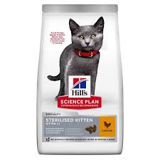 Hill’s Science Plan Sterilised kitten cat food with chicken 1.5Kg